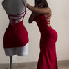 2025 explosive new dress summer high sensibility halter strap Spice Girl bag hip dress