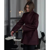 Women's Clothing Luxury Brand Design High-end Blazers Jacket Office Lady Suit Coats White Black Blazer Long-sleeved Top Jacket