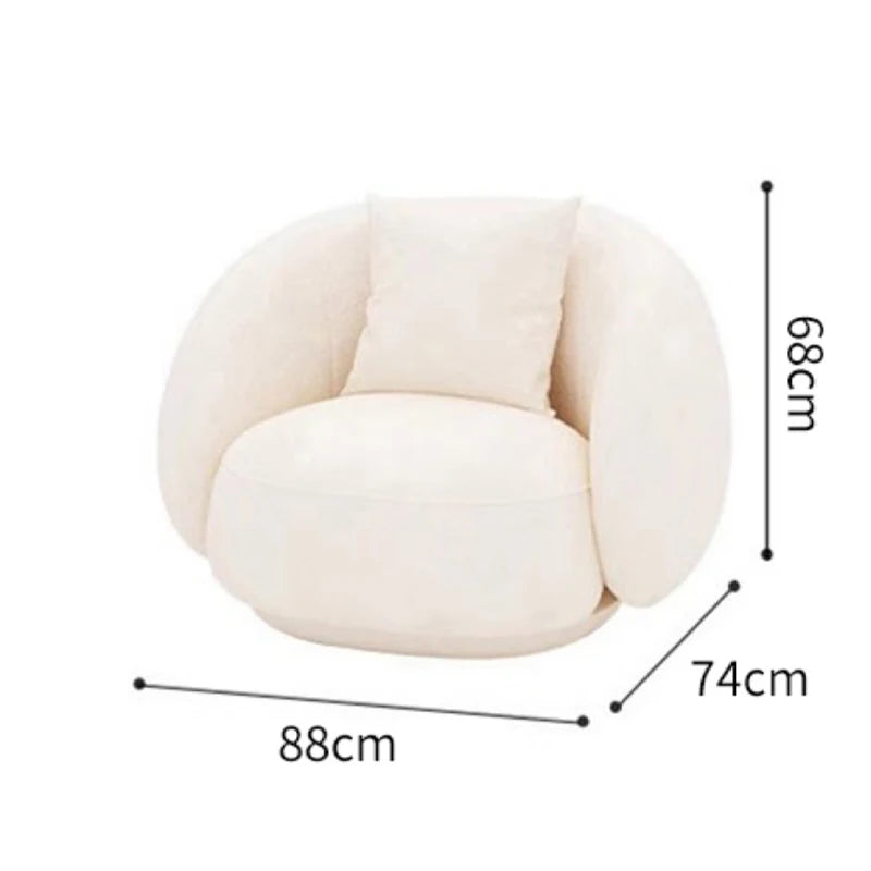Nordic Reception Sofa Simple Modern Living Room Small Apartment Creative Circular Arc Sofa Net Celebrity Furniture Couch Muebles