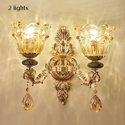 Kronleuchter Wohnzimmer Groß Luxus Kristall Lampe Esszimmer Schlafzimmer Dekoration Französischer Retro Kronleuchter Beleuchtung