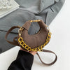 LEFTSIDE Mini PU Leather Saddle Shoulder Bag for Women 2024 Winter New Trend Y2K Handbags and Purses Females Crossbody Bags