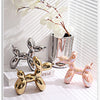 21cm Big Size Ceramic Balloon Dog Abstract Ornament Creative Sculpture Study Room Statue Home Office Accessories Decoration