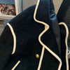 Herbst Winter Umlegekragen Lammwollmantel Damen Vintage Spleiße Locker Jacken Damen Mantel Verdicken Oberbekleidung Damen Jacke
