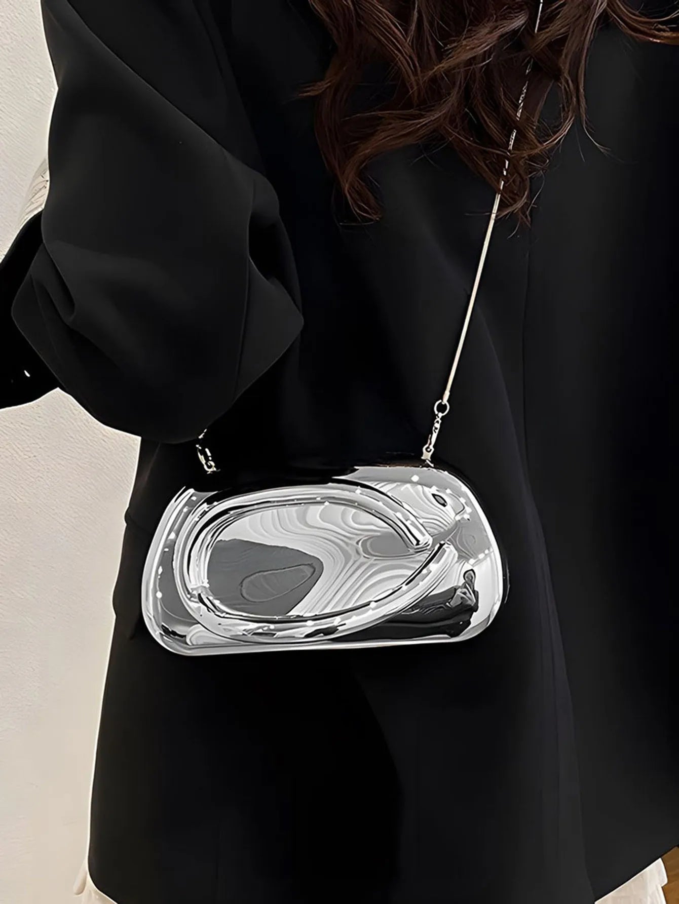 Mode Elegante Metallverschluss Boxförmige Umhängetaschen Damen Abendtaschen Hochzeit Mini Damen Geldbörse Party Niedliche Geldbörse Clutch