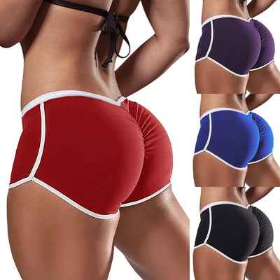 Damen Sommer Sport Fitness Enge Slim Shorts Lässige Yoga Shorts Kurze Hose Low Waist Dehnbare Gym Kleidung Kurze Hosen