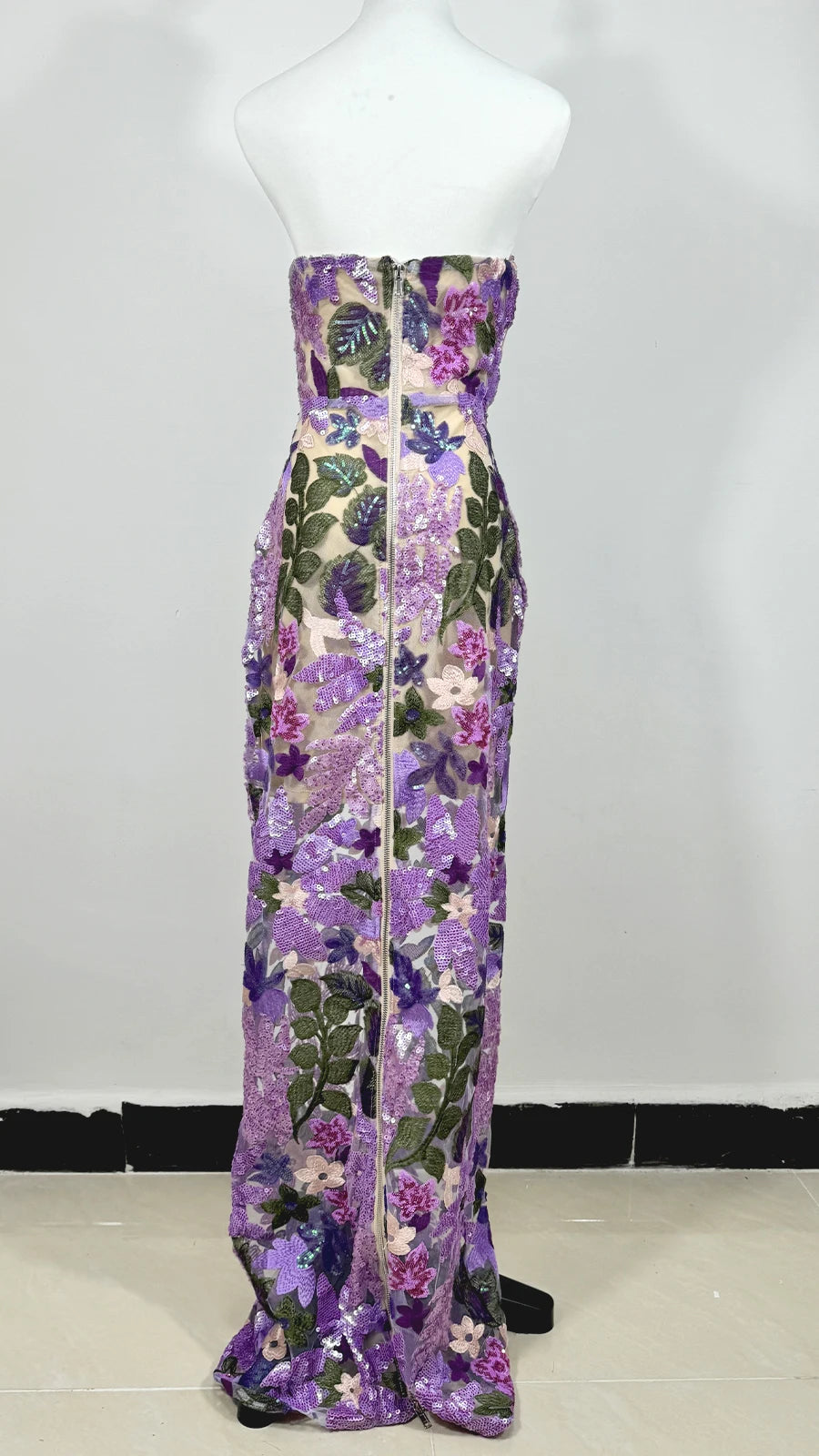 2025 Sommer Neuer BH Heavy Industry Pailletten Split Langes Kleid Damen Elegantes Promi Club Party Abendkleid Großhandel