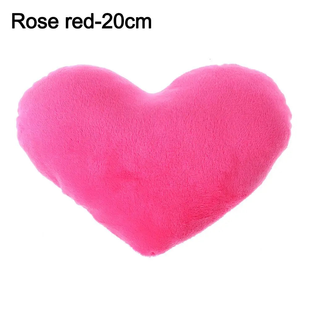 15//20cm Rosa weiches Kissen Rot Herzform Kissen Plüsch Kissen Valentinstag Wurfkissen Baumwollkissen Heimdeko Liebhaber Geschenk