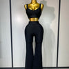 Women Sexy Bandage Crop Top Pant Set Evening Party Club Luxury Birthday High Street Fashion Elegant Luxury Birthday Outfit ﻿
