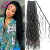 Body Wave Pre-Looped Crochet Boho Locs With Human Hair Curls Goddess Locs Body Wave Full Ends Hair Extensions For Black Women