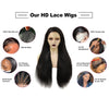 WOW ANGEL HD Lace Frontal Wig 250% 13x6 HD Lace Front Wig Straight Hair Invisible HD Lace Melt Skin HD Lace Front Human Hair Wig