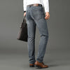 Wthinlee Neue Business Herren Jeans Casual Gerade Stretch Mode Klassische Blau Schwarz Arbeit Denim Hosen Männliche Marke Kleidung