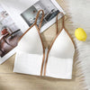 Sexy Seamless Bras For Women Padded Underwear Backless Bralette Sleep Top Camis Wireless Fitness Zipper Bra Lingerie