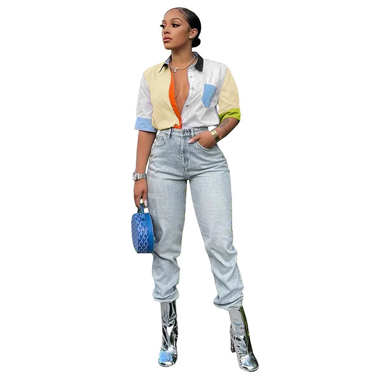 2022 Summer Women Blouses Half Sleeve Spring Blouse Woman Blouse Shirt Office Elegant Work Shirt Top Blusas Mujer De Moda