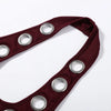 Sexy Halter Metal Ring Cutout Dress Women's O-neck Sleeveless Bodycon Mini Dresses 2026 Summer New Lady Fashion Edgy Party Wear