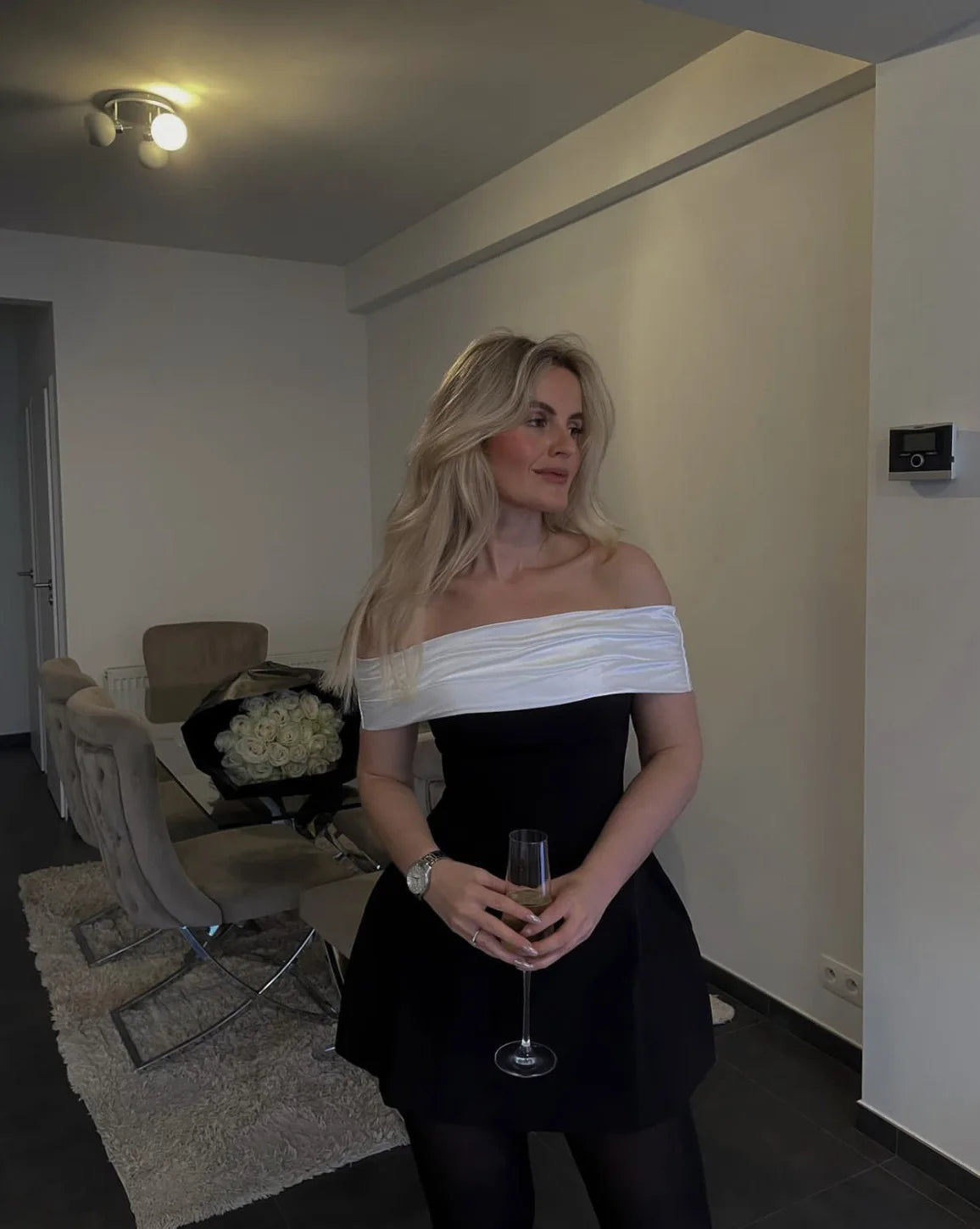Damen Trägerloses Rückenfreies Kurzes Kleid Elegant Sexy Off Shoulder Ärmellose Kleider 2025 Damen Abendparty Geburtstagskleider Schwarz