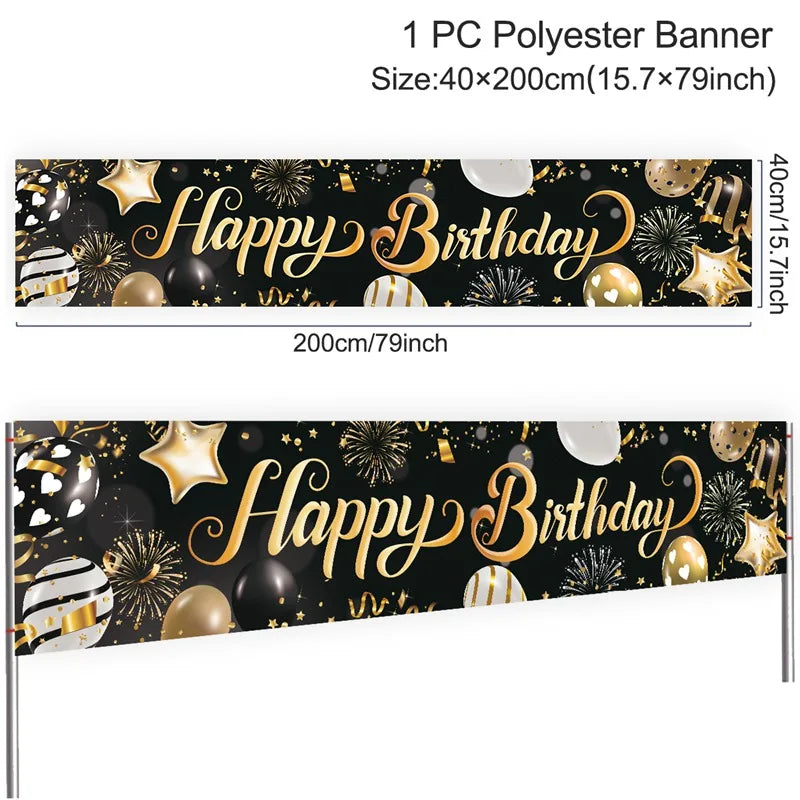 Alles Gute zum Geburtstag Banner Geburtstagsparty Dekoration Kinder Jungen Mädchen Babyparty Dekoration Girlande Wimpelkette Flaggen Jahrestag