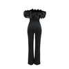 Sexy Jumpsuit mit Slash-Ausschnitt, figurbetont, für Damen, Overall, Rose, Einteiler, Damen, Club-Overalls, Promi-Outfits, Party, Sexy Rompers