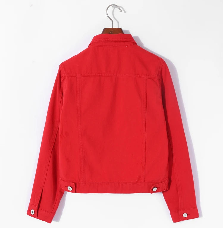 New Women's Denim Jacket Spring and Autumn 2026 Casual Short Denim Jacket Women's Korean Version Solid Color Jacket Clothes