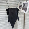 DEAT Sequin Big Bow Jumpsuit Suspender Vest For Women 2024 Summer New Fashion Celebrity Solid Color Camisole Female 11XX9197