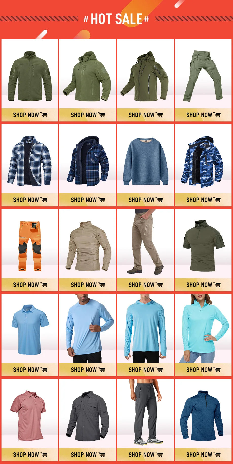 TACVASEN Summer Lightweight Trousers Mens Fishing Pants Outdoor Hiking Nylon Quick Dry Pockets Cargo Pants Casual Work Trousers