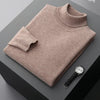 Fall/Winter 100% Wool Bottoming Shirt Men's Thickened Turtleneck Sweater Business Cashmere Knitting