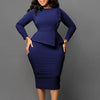 African Dresses for Women 2023 Spring Bodycon Midi Dress Daily Elegant High Waist Long Sleeve Robe Femme African Clothes