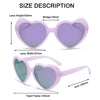 Neue herzförmige polarisierte Sonnenbrille für Damen, modisch, süß, Retro, Vintage, Verlaufs-Sonnenbrille, UV400-Schutz, Unisex-Brille