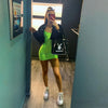 Sexy Trägerloses schulterfreies, pinkfarbenes Bodycon-Kleid für Damen, rückenfreies, schmales Minikleid, Club-Party-Kleider