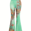 European and American fashion new butterfly lace cross vest and wide-leg trousers two-piece suit