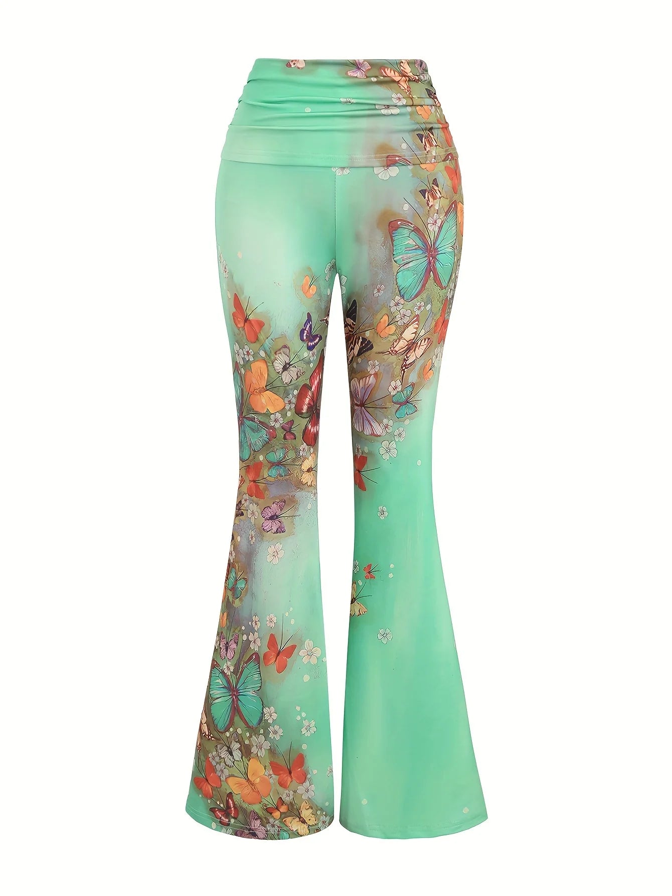 European and American fashion new butterfly lace cross vest and wide-leg trousers two-piece suit