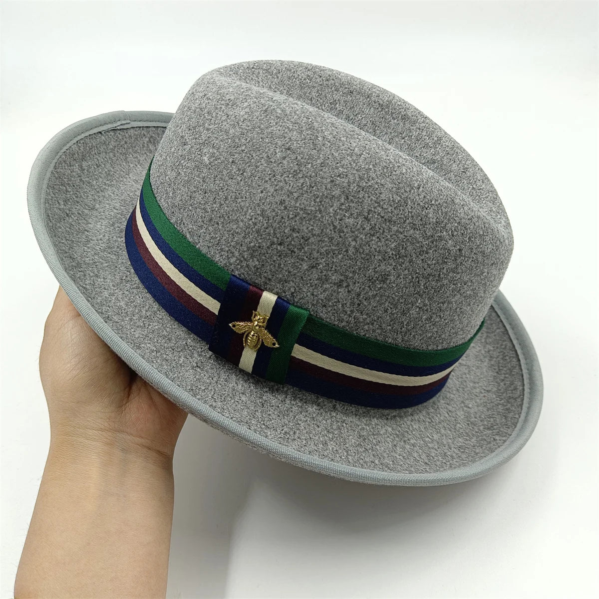 the Derby Hat bowler hat  Fedora for Women and Men Party Hat Men Hat for Winter Elastic Band Felt Hat Jazz Church Hat Wholesale