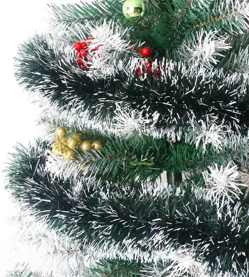 Weihnachten Grüne Zuckerrohr Bänder Girlande DIY Weihnachtsbaumschmuck Grüne Zuckerrohr Bänder Kranz Hängender Anhänger Haus Party Dekoration