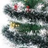 Christmas Green Cane Ribbons Garland DIY Xmas Tree Ornaments Green Cane Ribbons Wreath Hanging Pendent Home Party Decoration