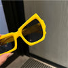 Fashion Irregular Square Sunglasses Funny Party Asymmetrical Sun Glasses Men Brand Designer Personality Black Sunglasses