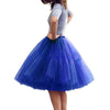 Multi-layer Tulle Tutu Skirts Fuchsia 6 Layers Fluffy Petticoat Underskirt Princess Ball Gown Women Halloween Party Skirt