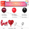 Valentinsdeko Ballon Girlande Bogen Kit Rosarot Herz Liebe Ballon für Hochzeit Jahrestag Valentinstag Geschenk 14 De Febrero