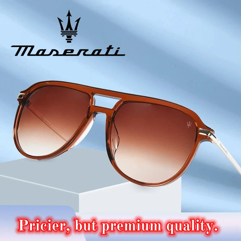 MASERATI Luxury Sunglasses Nylon Sunglasses UV400 Sunglasses for Driving Cycling Beach Outdoor for Men Women Trendy Design