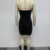 Women Dress Strapless Dresses Sexy Mid Length Vestidos Slim Fit Off Shoulder Sleeveless Elegant Splice Feather Hip Wrap