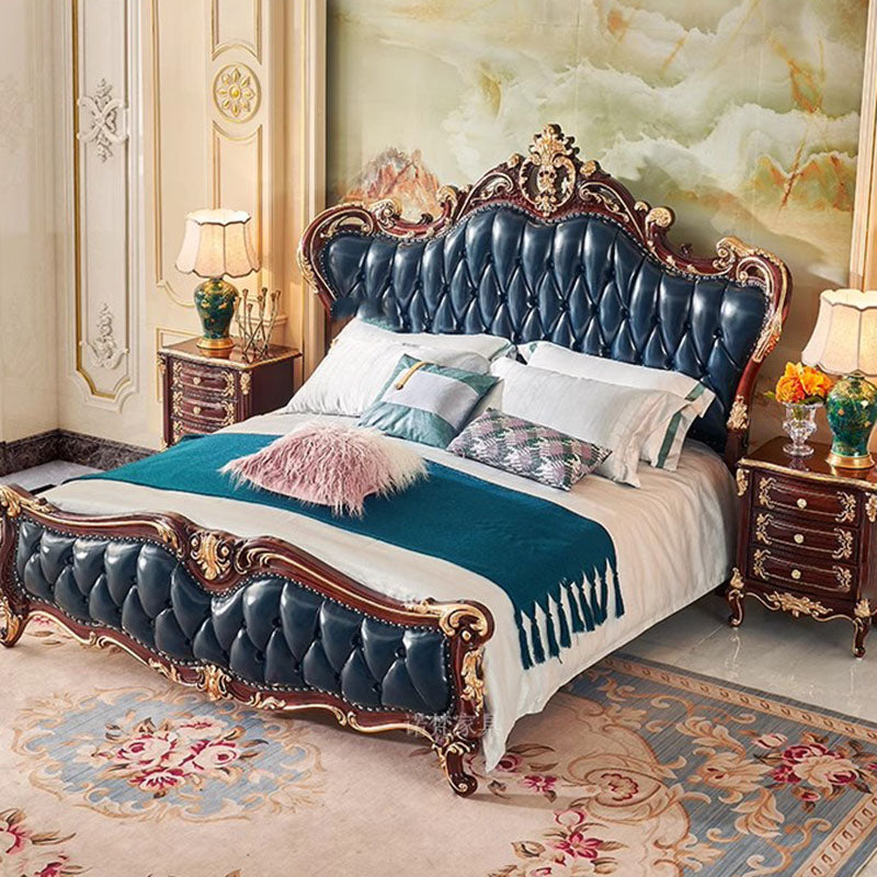Nordisches Luxus-Ästhetik Bett Queen Size Günstig Niedlich Salon Schlafzimmer King Size Modern Holz Leder Camas Matrimonial Zimmer Möbel