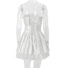 Elegantes trägerloses Korsett-Minikleid schulterfrei glänzende Kleider glitzerndes rückenfreies Roben-Ballkleid Geburtstag Abendparty Cocktail