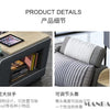 MINGDIBAO Nordische Stoff-Sofagarnitur mit Bluetooth-Lautsprecher & USB – Modernes Modulares Wohnzimmer-Sofa, Großes U-förmiges Ecksofa aus Stoff