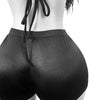 Kricesseen Women's Furry Suits Set 2 Piece Outfits Summer Halter V Neck Backless Crop Top And Stain Matching Shorts Set Clubwear