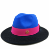 Low price wholesale Fedora hats men's and women's jazz hats red and white new tie dyed Fedora hats autumn classic hats sombrero