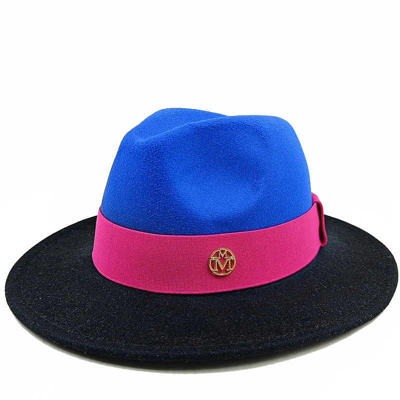 Low price wholesale Fedora hats men's and women's jazz hats red and white new tie dyed Fedora hats autumn classic hats sombrero