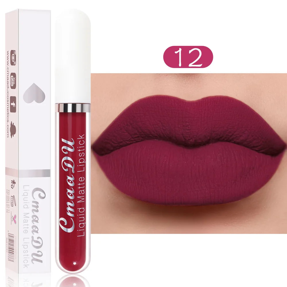 18 Color Lipstick Matte Waterproof And Long-lasting Lip Gloss
