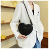 Fashion Heart Shape Crossbody Bags For Women New Solid Pu Leather Shoulder Bag Casual Ladies Handbags Designer Women Bags сумка