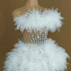 Ensemble haut et jupe sexy en dentelle, robe rose tendance, fête d'anniversaire, club dragqueen 303, performance  Y001