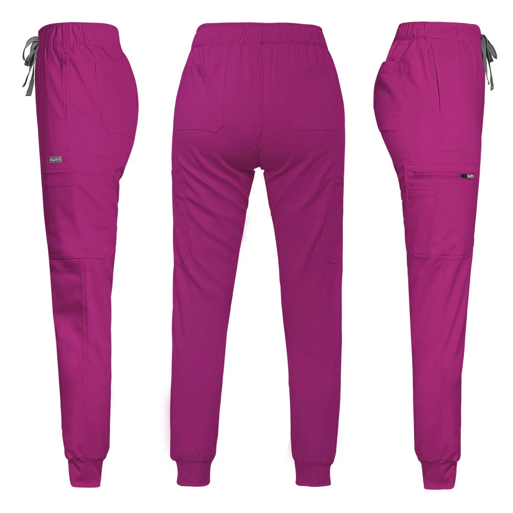 Hospital Medical Uniforms Nurse Suit Women Solid Color Dentistry Operating Room Scrub Set Two-piece Pet Grooming Doctor Workwear