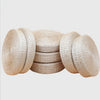 Hot 40cm*40cm Handmade Woven Natural Straw Round Pouf Tatami Cushion Floor Japanese Style Cushion Home Textile