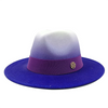 Low price wholesale Fedora hats men's and women's jazz hats red and white new tie dyed Fedora hats autumn classic hats sombrero